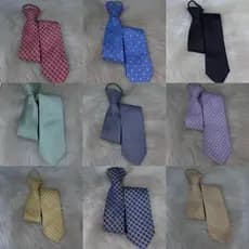 Gravata Ajustavel Com No Pronto - Estampas Sortidas - Facil de Usar