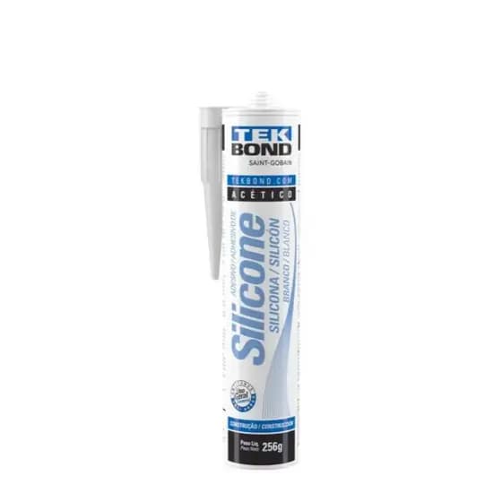 Silicone Acético TekBond Branco Vedação Construção 270ml/256g