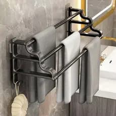 Porta Toalha Para Banheiro Com Adesivos Multiuso Suporte Para Banheiro Box Montado Na Parede