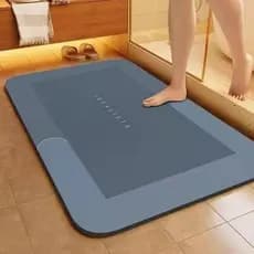 kit Tapete para Banheiro de Secagem Rápida e Super Absorvente Ideal para Chuveiro Cozinha e Varanda