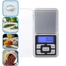 Mini Balança Digital De Bolso Alta Precisão Portátil 0,01g Até 500g Digital LCD Bandeja Cozinha