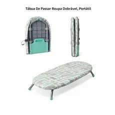 Tábua De Passar Roupa Dobrável, Portátil E Multifuncional