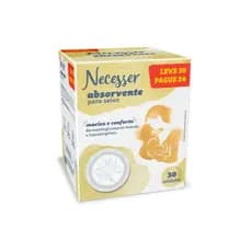 Absorvente Para Seios Maciez E Conforto Necesser Cx. C/ 30u Branco