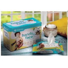 Lenços Umedecidos Hands & Face para Mãos e Rosto - 100 Unidades, Macios e Absorventes