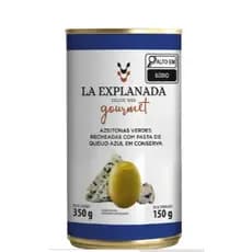 Azeitonas La Explanada Gourmet Verdes Recheadas com Pasta de Queijo Azul 150g