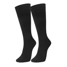 Meia Cano Longo 3/4 34 ao 39 Preto Marrom Selene Feminino