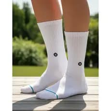 Meia Cano Longo Stance Incon White Unissex