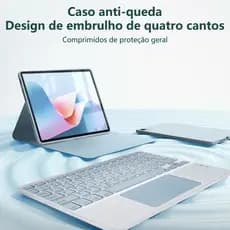 Capa com Teclado Touch e Mouse Para iPad 5 6 7 8 9 Geração, ipad air1/2/3/4/5,  iPad pro 9,7 10,5 11 12,9 inch