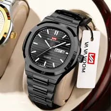 VAVA VOOM-2911 Relógio Masculino - Luxo, Resistente à Água e Prata Esportivo