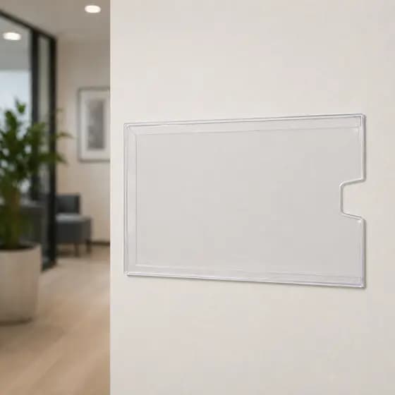Kit 10 Display de Parede Horizontal A4 Folhetos Folder Com Fita Dupla