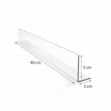 Kit Cantoneiras Para Prateleiras Aparador de Gondolas Com Fita Dupla Face 40x5x3