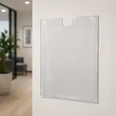Kit20 Display Parede Porta Folha A4 Com Fita Dupla Face 42x30cm