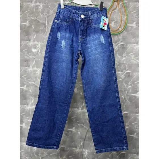 Luz Moda Infantil - Calça Wide Leg Escura e Clara Rasgadinha Juvenil - Conforto e Estilo