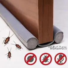Veda Protetor Porta Impermeável Anti Insetos Sujeira 80cm 90cm Ajustável Preto Marrom Cinza