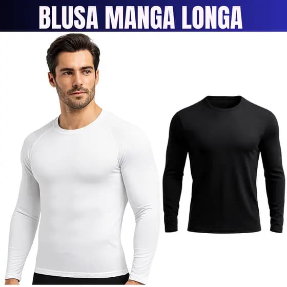 Camisa masculina blusa manga longa