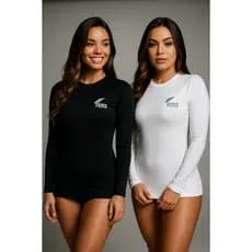 Camisa Térmica Unissex Manga Longa Proteção UV 50+ Academia Treino Fitness