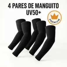 4 pares de Manguito Segunda Pele - Proteção uv - Proteção Solar