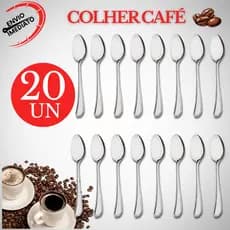 Kit 15 Colher de Chá Talher Aço Inox Cafeteria Cozinha Buffet Restaurante Faqueiro Alta Qualidade Café