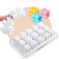 Forma Silicone Vela Bubble 15 Cavidades Artesanato Luxo
