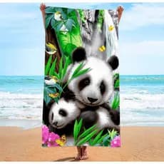 Toalha de Praia Gigante com Estampa 140cm x 70cm 100% Poliéster Toalhas de Banho