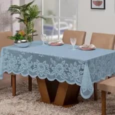 Toalha De Mesa Rendada 6 Lugares 2,30 X 1,50 Cozinha Decoração Luxo