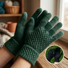 par de luvas de Lã, adulto, p/ inverno, frio - 4 cores, unissex, quente, confortável