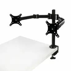 Suporte de Dois Monitores 10" até 32" Polegadas 2 Monitores Suspensos Com Garra Prender Mesa