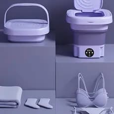 Mini Máquina de Lavar Roupa 11L Dobrável Portátil Moderna Máquina de Lavar Automática 110v/220v