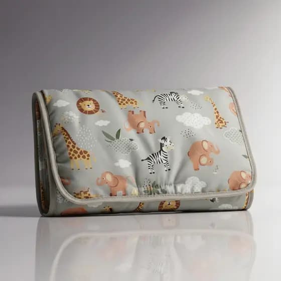 Trocador Portátil Bebê Impermeável Bolso Fralda Algodão