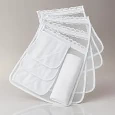 Kit 6 Saquinhos Maternidade Organizador Roupa Bebê Tule Zíper