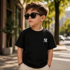Camiseta Infantil NY Menino e Menina Algodão 26.1 Premium Estampada