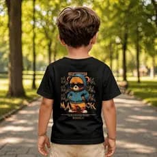 Camiseta Infantil Urso Maverick Menino e Menina Algodão 26.1 Premium Estampada