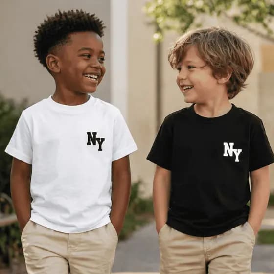 Kit 2 Camiseta Infantil Masculina Estilosa na Promo