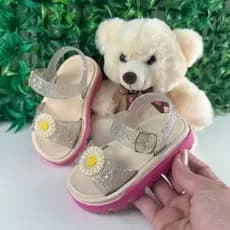 Papete Sandália Baby Girassol PARIS Lançamento 2024 Sola Antiderrapante Baby Menina 19 ao 26 Envio 24HRS 50% OFF !