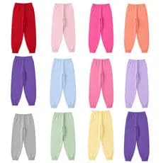 Kit 3 a 2 Calças Infantil Feminina Moletom Inverno Premium Conforto Menina 1 a 8 Anos