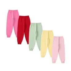 Kit 5 a 2 Calças Moletom Infantil Feminino Inverno Premium Super Confortável Menina 1 a 8 Anos