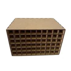 Organizador 60 Compartimentos para Canetinhas Lapis de cor Copic e Marcadores Artísticos MDF Cru