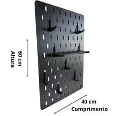 Pegboard Premium Mdf Setup Gamer Home Office Preto Top 60x40