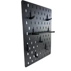 Painel Organizador Pegboard Preto em MDF Tamanho 59x34 Setup Gamer Home Office