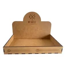 Kit 5 Bandejas Expositora MDF Para Doces Brownies Brigadeiros Com Opção Logo Marca