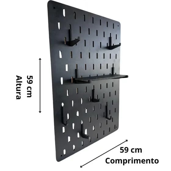Pegboard Mdf Organizador - 59x59