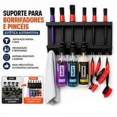 Suporte para Borrifadores e Pincéis Organizador Profissional Estética Automotiva Escovas Detailing
