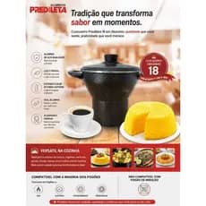 Panela Cuscuzeiro Nordestino Grande Nº18  Preto Craqueado Cozimento a Vapor de Legumes Variados.