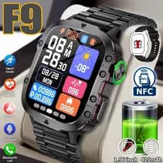 Smartwatch F9 X30 Relógio NFC Esportivo Homem Monitoramento de Saúde Bluetooth Smartwatch
