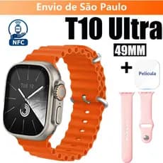 Smartwatch T10 Ultra 3 NFC Nova Série 10 Smart Watch 2.09 Inch 49mm Bluetooth Com Calculadora