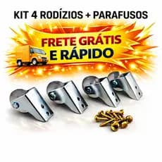 PROMOÇÃO 4 Rodinha Rodízio Roda Reforçada Fixa Para Moveis Pesados Cama, Sofá Silicone Gel 38mm