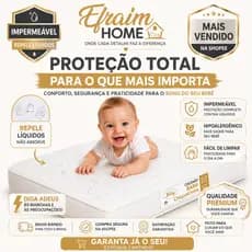 Colchão de Berço Chiqueirinho Moisés 100x70x10 Impermeável