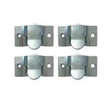 2 Peças União Encaixe para Sofá e Poltrona Conector Metal Reforçado para Cabeceira e Painel