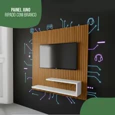 Painel de Tv Até 32 Polegadas Ripado Com Prateleira
