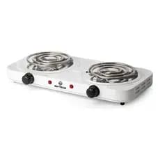Fogareiro 2 Bocas Elétrico Espiral 2000W Portátil Compacto Cozinha